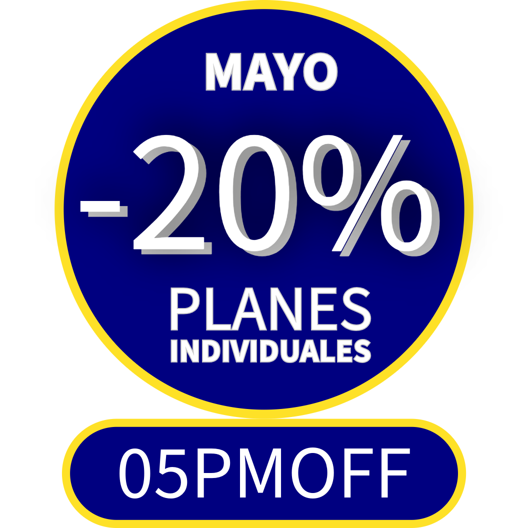 20% de descuento en mayo